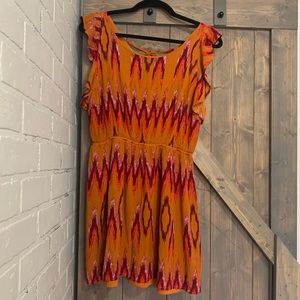 LDLA orange mini dress